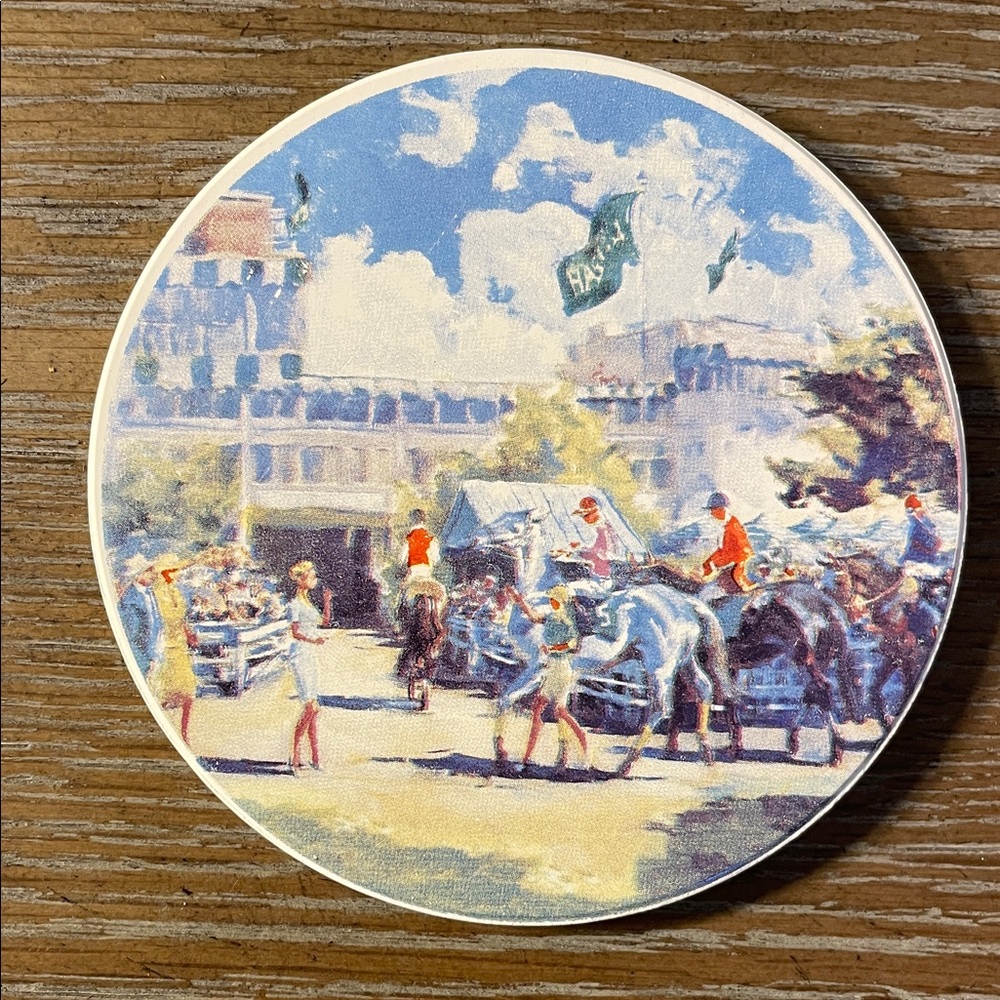 Set of 4 Monmouth Park Racetrack Drink Coasters - Picture 3 of 7